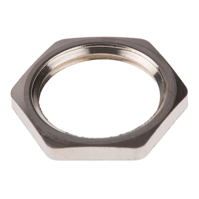 PMA Nickel Nickel Plated Brass Cable Gland Locknut, M20 Thread