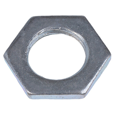 RS PRO Silver Steel Cable Gland Locknut, M16 Thread