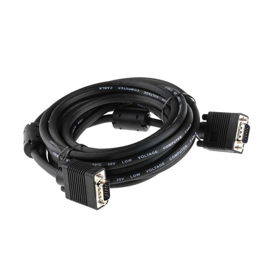 RS PRO Male VGA to Male VGA Cable, 5m