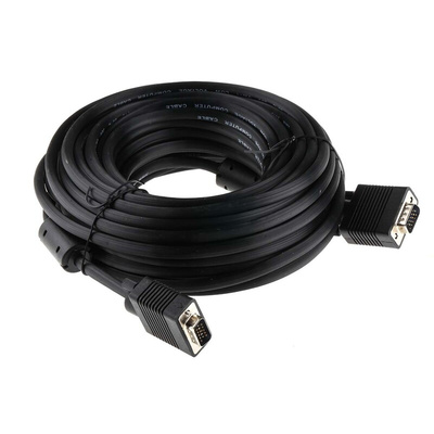 RS PRO Male VGA to Male VGA Cable, 15m