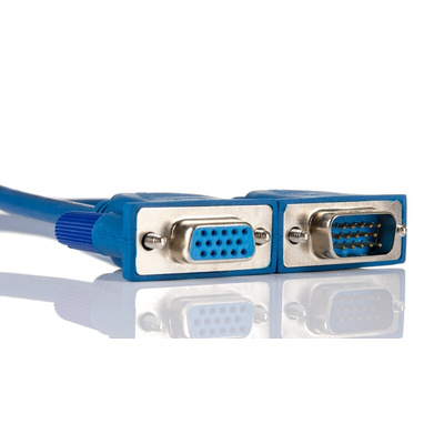RS PRO Male VGA to Female SVGA Cable, 3m