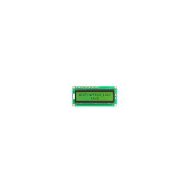 Displaytech 162J BC BW 162J Alphanumeric LCD Display, Yellow-Green on, Transflective