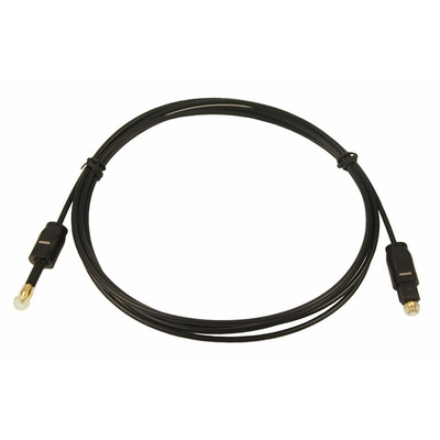RS PRO TOSlink to Male 3.5mm Stereo Jack TOSLINK Fiber Optic Audio Cable Assembly, 2m