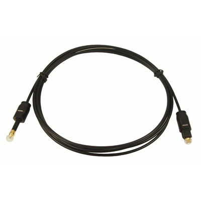 RS PRO TOSlink to Male 3.5mm Stereo Jack TOSLINK Fiber Optic Audio Cable Assembly, 2.5m