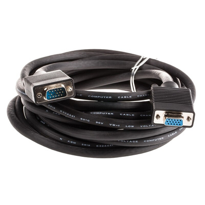 Roline Male VGA to Female VGA Cable, 6m