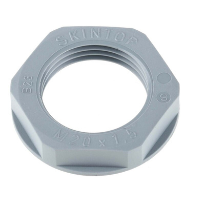 Lapp Grey Flame Retardant Polyamide Cable Gland Locknut, M20 Thread, IP68
