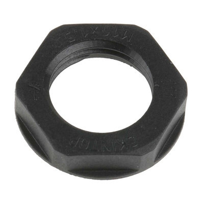 Lapp Black Flame Retardant Fibreglass PA Cable Gland Locknut, M16 Thread, IP68
