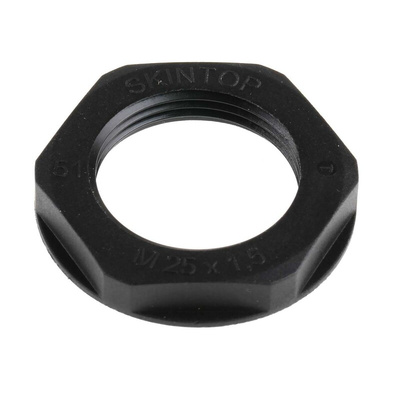 Lapp Black Fibreglass PA Cable Gland Locknut, M25 Thread, IP68