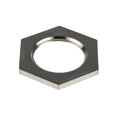 RS PRO Silver 316 Stainless Steel Cable Gland Locknut, M25 Thread