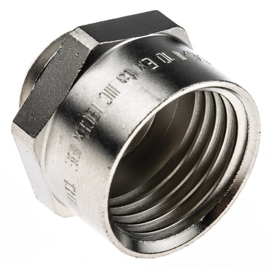 Lapp Cable Gland Adaptor, M12 Exterior Thread, M16 Interior Thread, Nickel Plated Brass, SKINDICHT Series