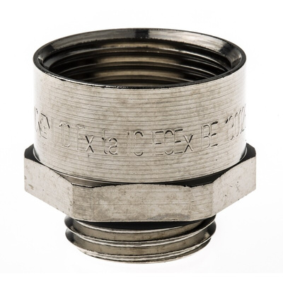 Lapp Cable Gland Adaptor, M16 Exterior Thread, M20 Interior Thread, Nickel Plated Brass, SKINDICHT Series