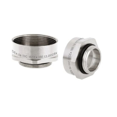 Lapp Cable Gland Adaptor, M20 Exterior Thread, M25 Interior Thread, Nickel Plated Brass, SKINDICHT Series