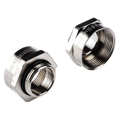 Lapp Cable Gland Adaptor, M25 Exterior Thread, M32 Interior Thread, Nickel Plated Brass, SKINDICHT Series