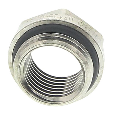 Lapp Cable Gland Adaptor, M20 Exterior Thread, M16 Interior Thread, Nickel Plated Brass, SKINDICHT Series