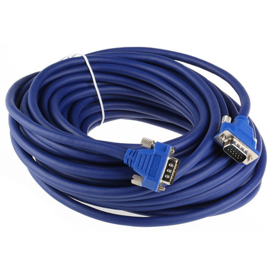 RS PRO Male VGA to Male VGA Cable, 15m