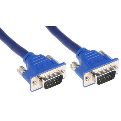 RS PRO Male VGA to Male VGA Cable, 15m