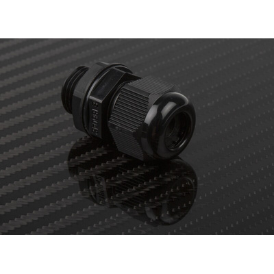 RS PRO Black Nylon Cable Gland, M16 Thread, 3mm Min, 7mm Max, IP68