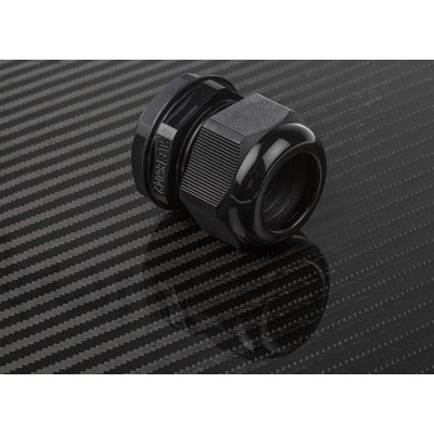 RS PRO Black Nylon Cable Gland, M32 Thread, 18mm Min, 25mm Max, IP68