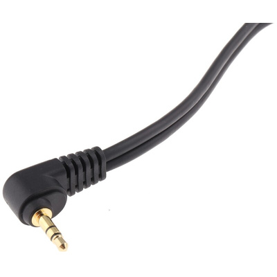 Van Damme Male 3.5mm Stereo Jack to Male 3 Pin XLR x 2 Cable, Black, 3m
