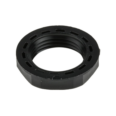 RS PRO Black Nylon 66 Cable Gland Locknut, M20 Thread, IP68