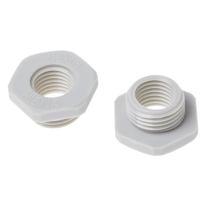 RS PRO Cable Gland Adaptor, M16 Exterior Thread, M12 Interior Thread, Nylon 66