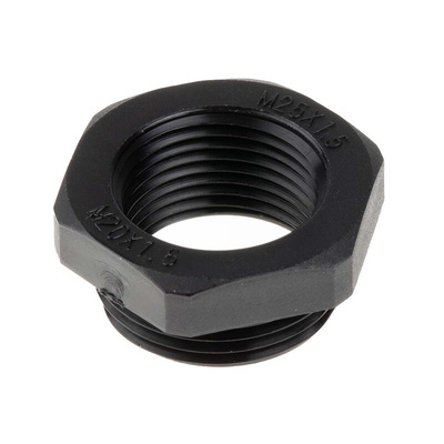 RS PRO Cable Gland Adaptor, M25 Exterior Thread, M20 Interior Thread, Nylon 66