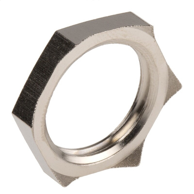 Lapp Silver Nickel Plated Brass Cable Gland Locknut, M16 Thread