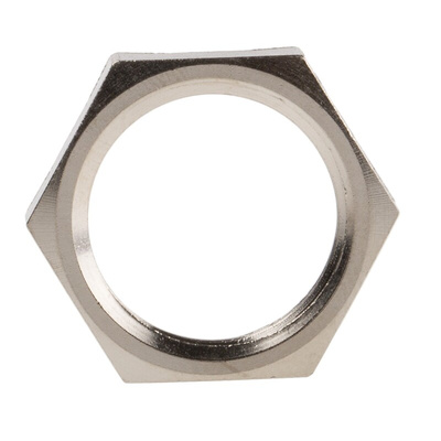 Lapp Silver Nickel Plated Brass Cable Gland Locknut, M16 Thread