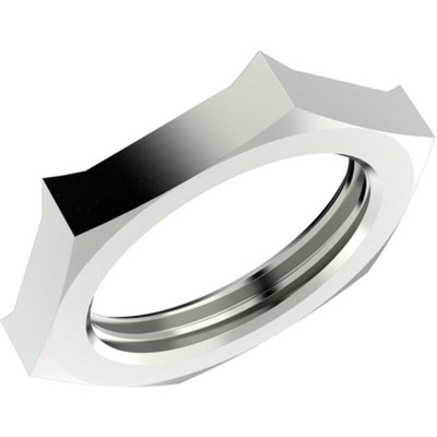 Lapp Silver Nickel Plated Brass Cable Gland Locknut, M16 Thread