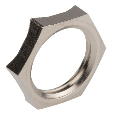 Lapp Silver Nickel Plated Brass Cable Gland Locknut, M16 Thread