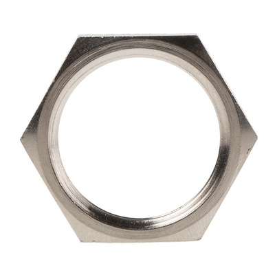 Lapp Silver Nickel Plated Brass Cable Gland Locknut, M25 Thread