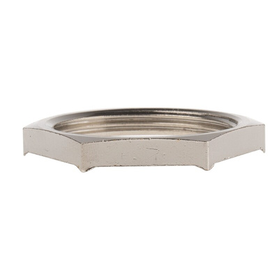 Lapp Silver Flame Retardant Nickel Plated Brass Cable Gland Locknut, M32 Thread