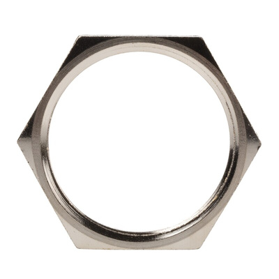 Lapp Silver Flame Retardant Nickel Plated Brass Cable Gland Locknut, M32 Thread