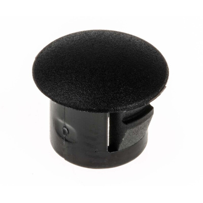 RS PRO Blanking Plug, 7.9mm Hole Diameter, Nylon 66, 10.3mm Diameter, Unthreaded