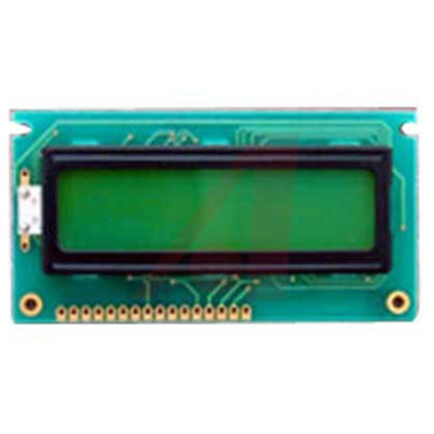 AZ DISPLAYS INC ACM1602B-FL-GBS ACM1602B Alphanumeric LCD Display, Blue, Green, Grey, Yellow on Blue, Green, White,