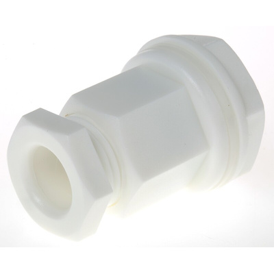 RS PRO White Plastic Cable Gland, M20 Thread, 4mm Min, 7mm Max, IP55