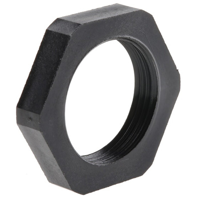 CMP Black Nylon Cable Gland Locknut, PG16 Thread