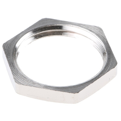 SIB Nickel Nickel Plated Brass Cable Gland Locknut, PG11 Thread