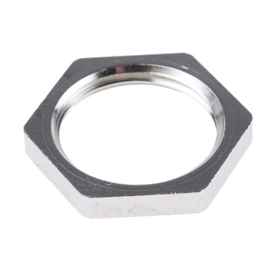 SIB Nickel Nickel Plated Brass Cable Gland Locknut, M20 Thread