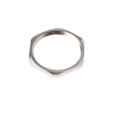 SIB Nickel Nickel Plated Brass Cable Gland Locknut, PG29 Thread