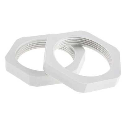 SIB Grey Fibreglass PA Cable Gland Locknut, M40 Thread