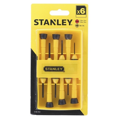 Stanley Precision Phillips, Slotted Screwdriver Set 6 Piece