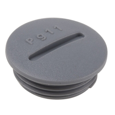 Alpha Wire Blanking Plug, PG11, Chloroprene Rubber (O-Ring/Seal), Polyamide, 22mm Diameter, Threaded