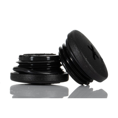Alpha Wire Blanking Plug, M16, Plastic, 20mm Diameter, Threaded
