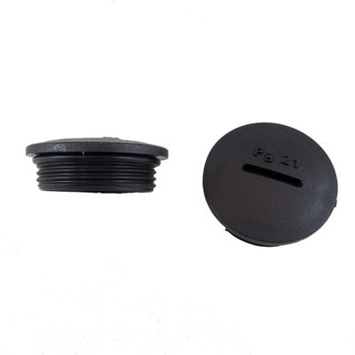 Alpha Wire Blanking Plug, M20, 20mm Hole Diameter, Plastic, 24mm Diameter, Threaded