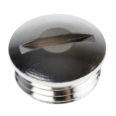 Lapp Blanking Plug, PG9, Nickel Plated Brass, 17mm Diameter, Threaded