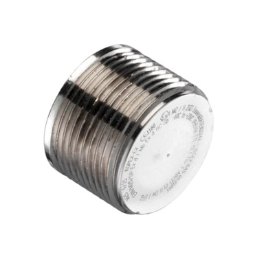 ABB Stopping Plug, M25, Nickel Plated Brass, Threaded