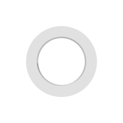 Light Grey UL 94 V2 PA 6 Cable Gland Locknut, M32 Thread