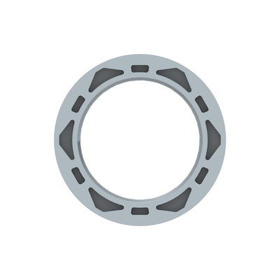 Grey UL 94 V2 PA 6 Cable Gland Locknut, M40 Thread