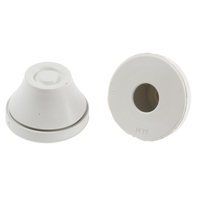 RS PRO Grey EPDM Cable Gland, M32 Thread, 15mm Min, 20mm Max, IP67